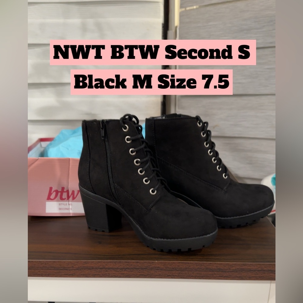 NWT Women's Black Ankle Boots